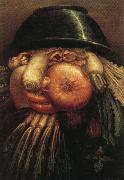 Giuseppe Arcimboldo Vegetables in a Bowl or The Vegetable Gardener oil painting